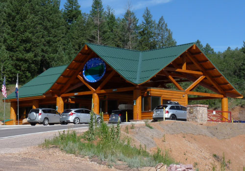 Pikes Peak Highway Tollbooth Pikes Peak Highway Entrance